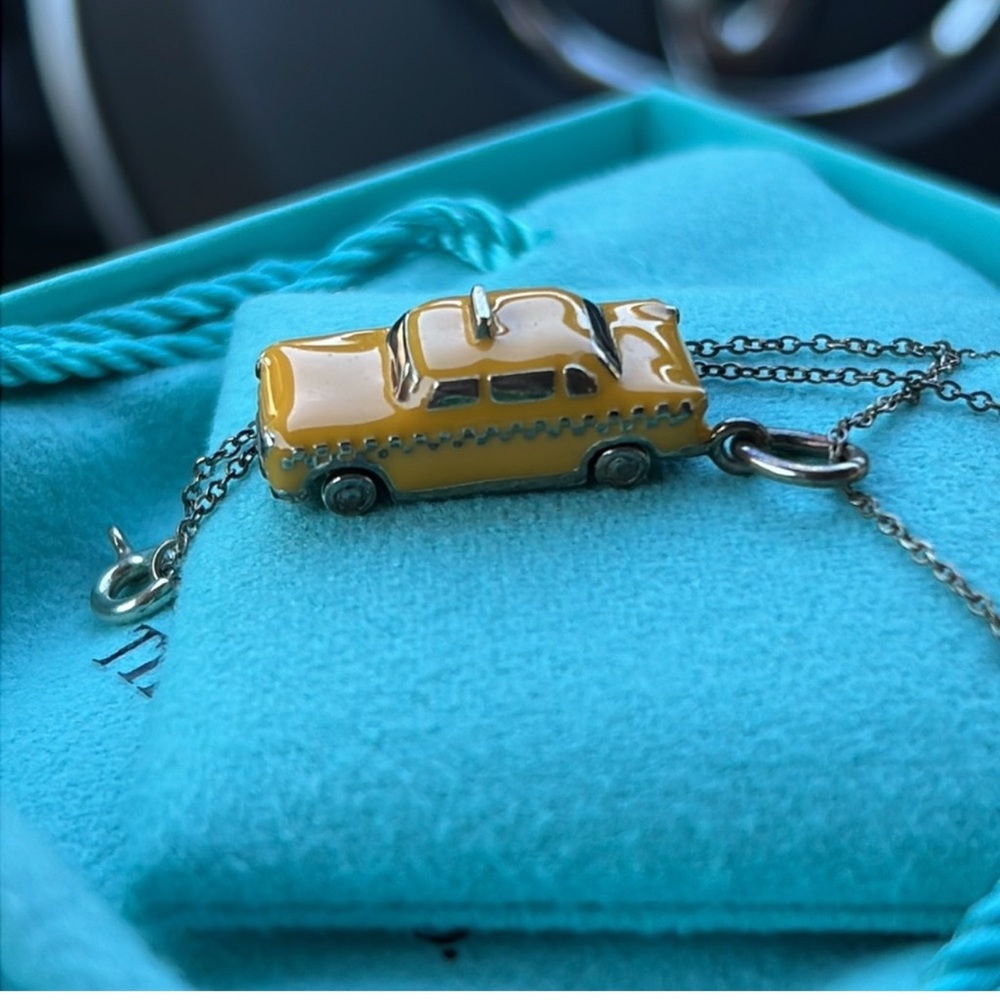 RARE T&Co Taxi cab charm & chain